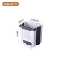 Hanging Folding Mini Trash Can for Kitchen Cabinet Door