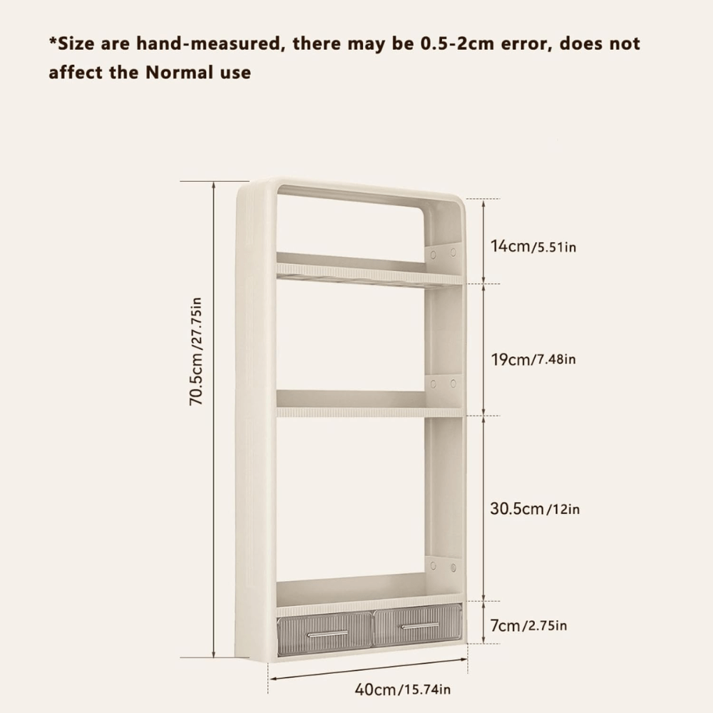 Multi-Layer Wall-Mounted Storage Shelves
