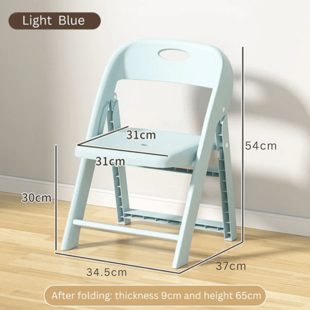 Portable Folding Non Slip Plastic Chair for Kids