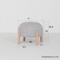 Multipurpose Ladybug Shaped Foot Stool With Wooden Leg