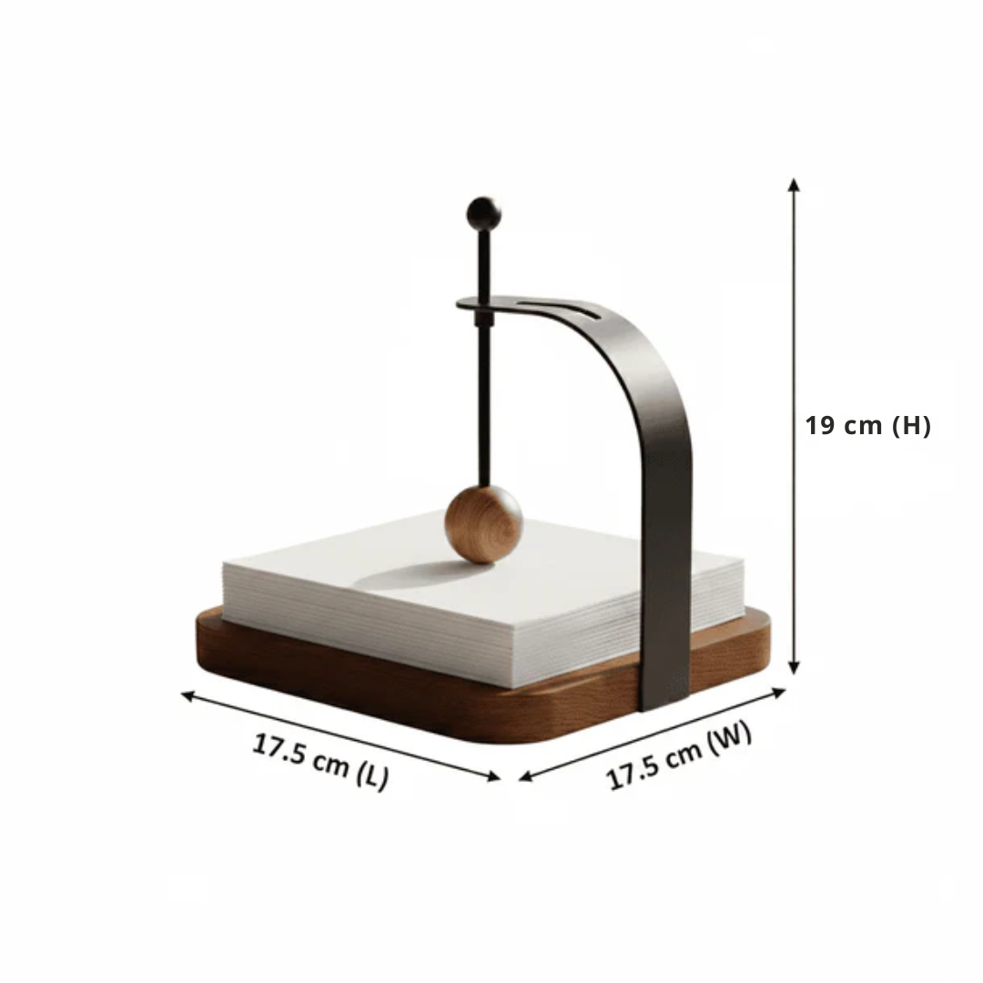 Modern Wooden Tissue Holder for Dining and Kitchen