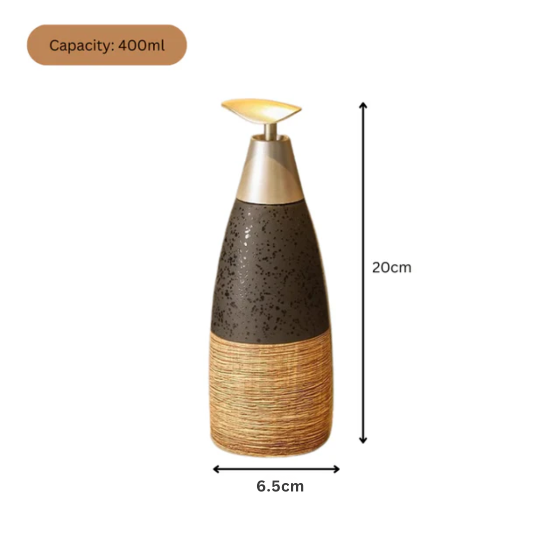 European Style Ceramic Refillable Liquid Dispenser with Elegant Pump(400ml)