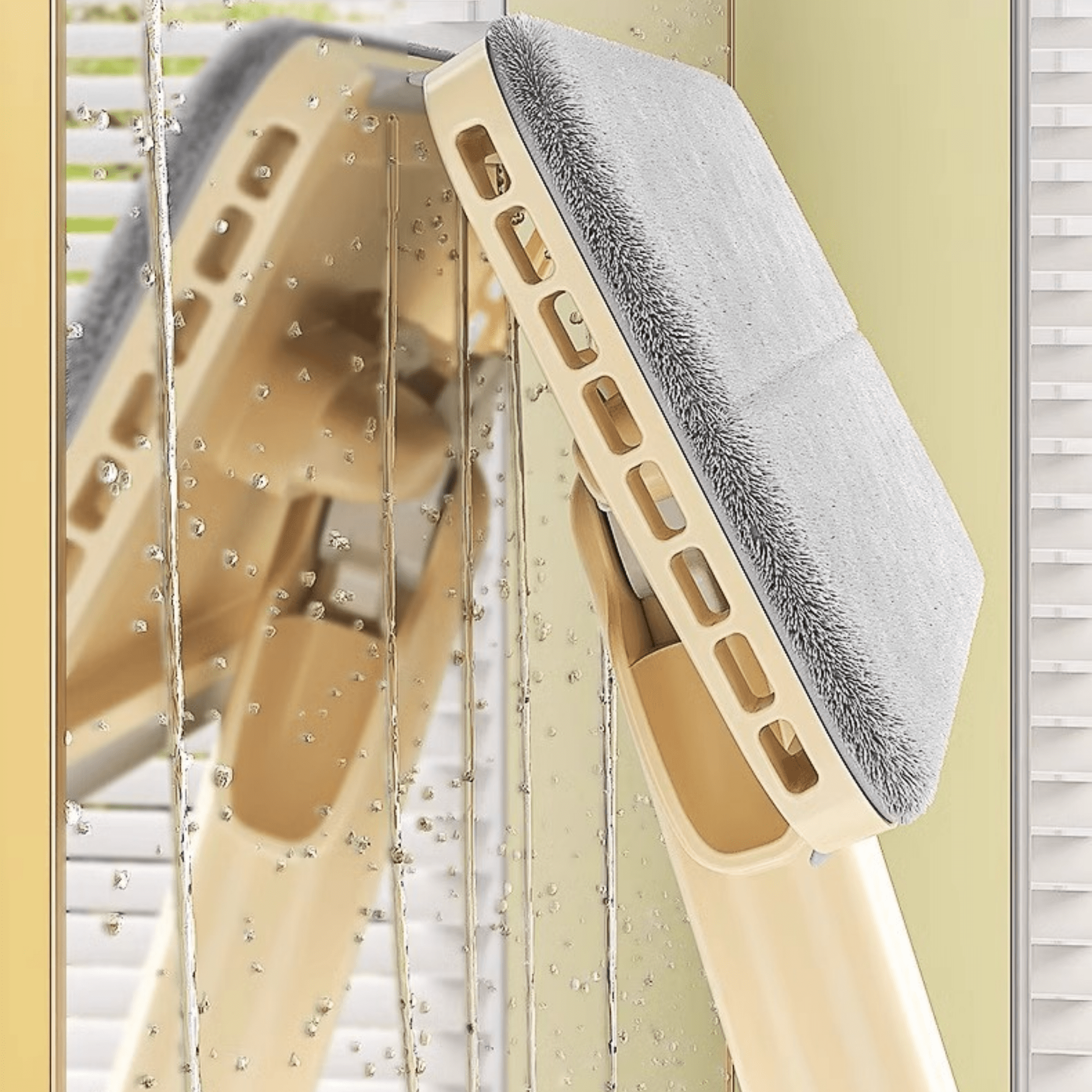 Multi-Functional Hands-Free Flat Mop with Disposable Towel Clip