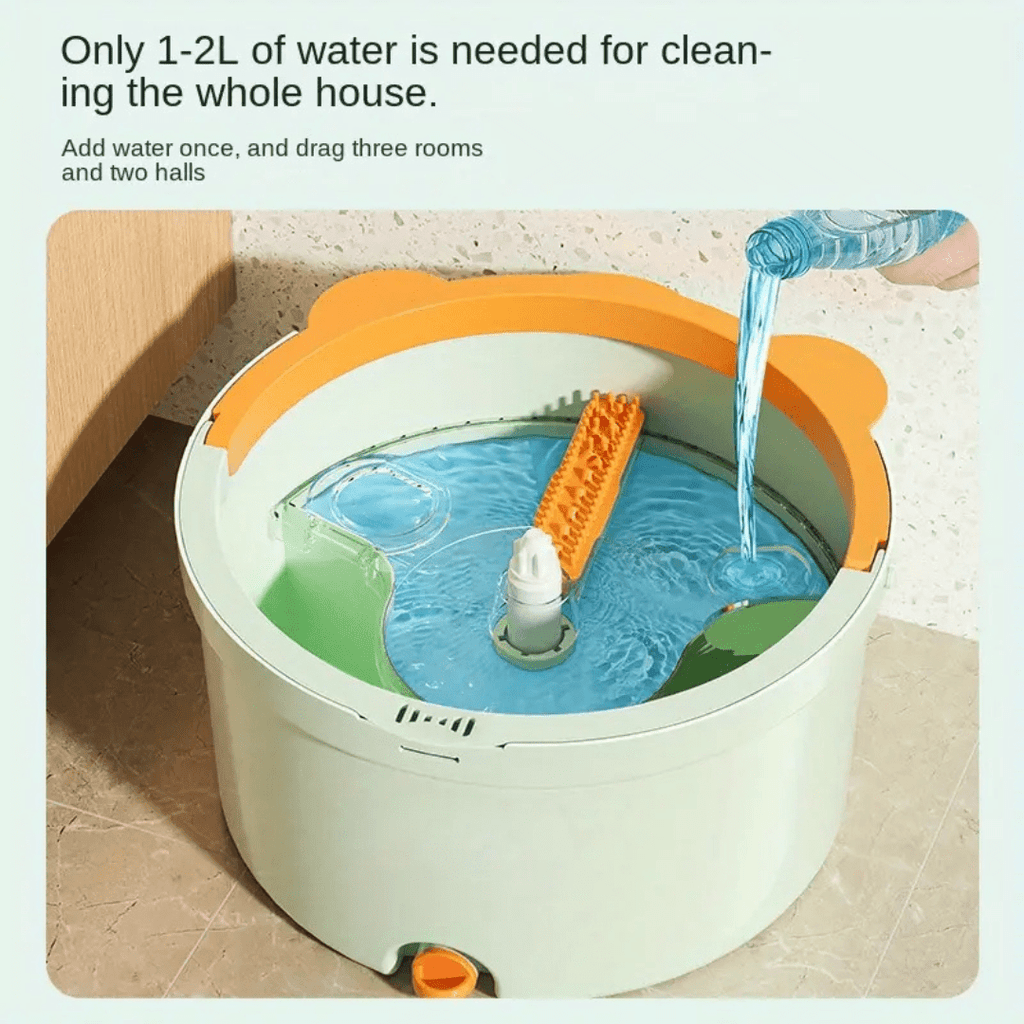 Self-Cleaning Mop & Bucket System with Water Separation (133cm)