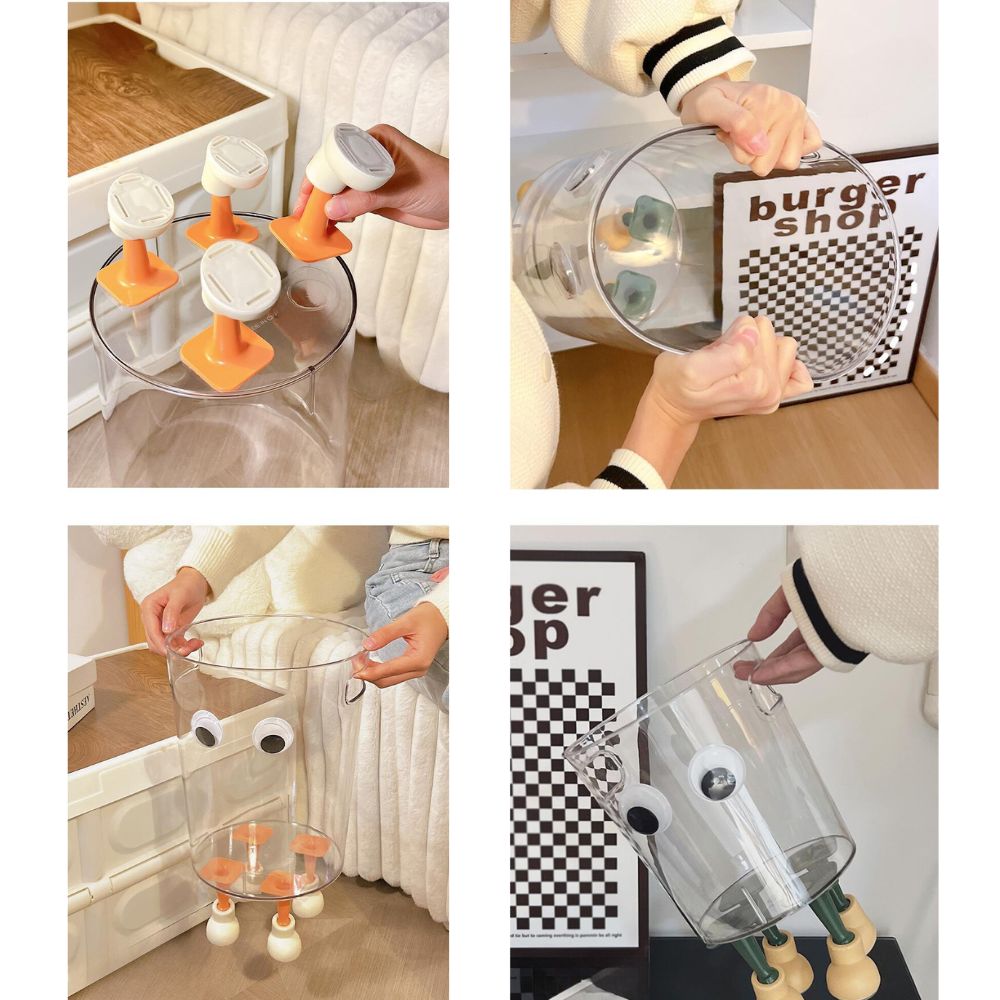 Crystal Clear Waste Bin