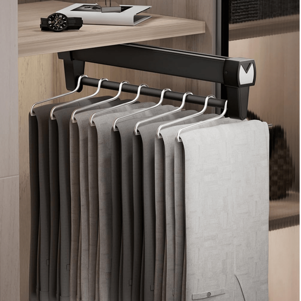 Top Mounted Wardrobe Pull-Out Hanger Rack