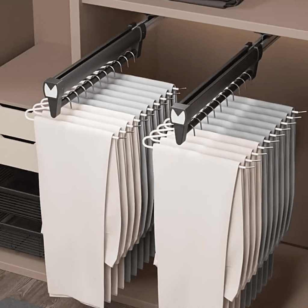 Top Mounted Wardrobe Pull-Out Hanger Rack