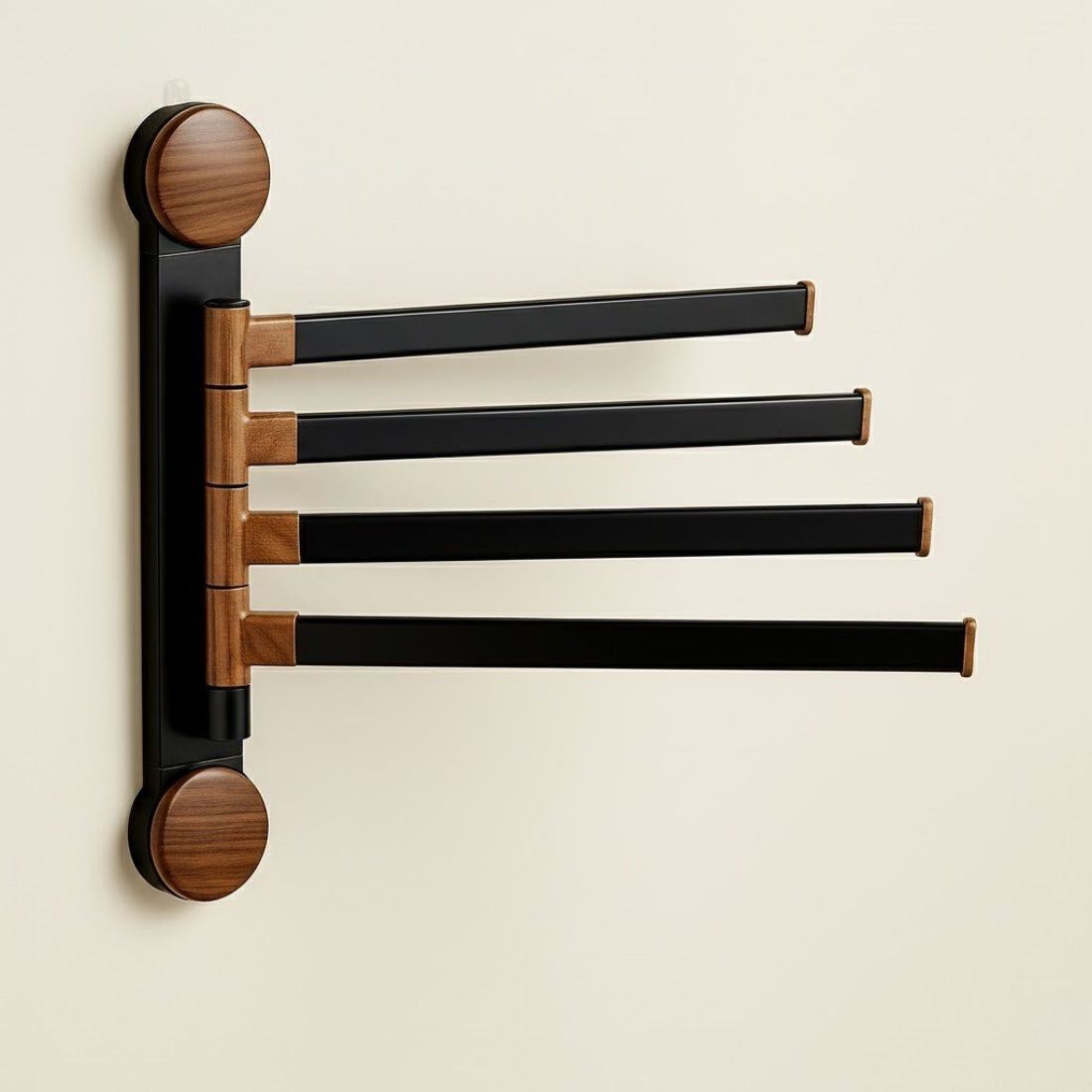 Rotating Pole Wall-Mounted Suction Cup Towel Holder
