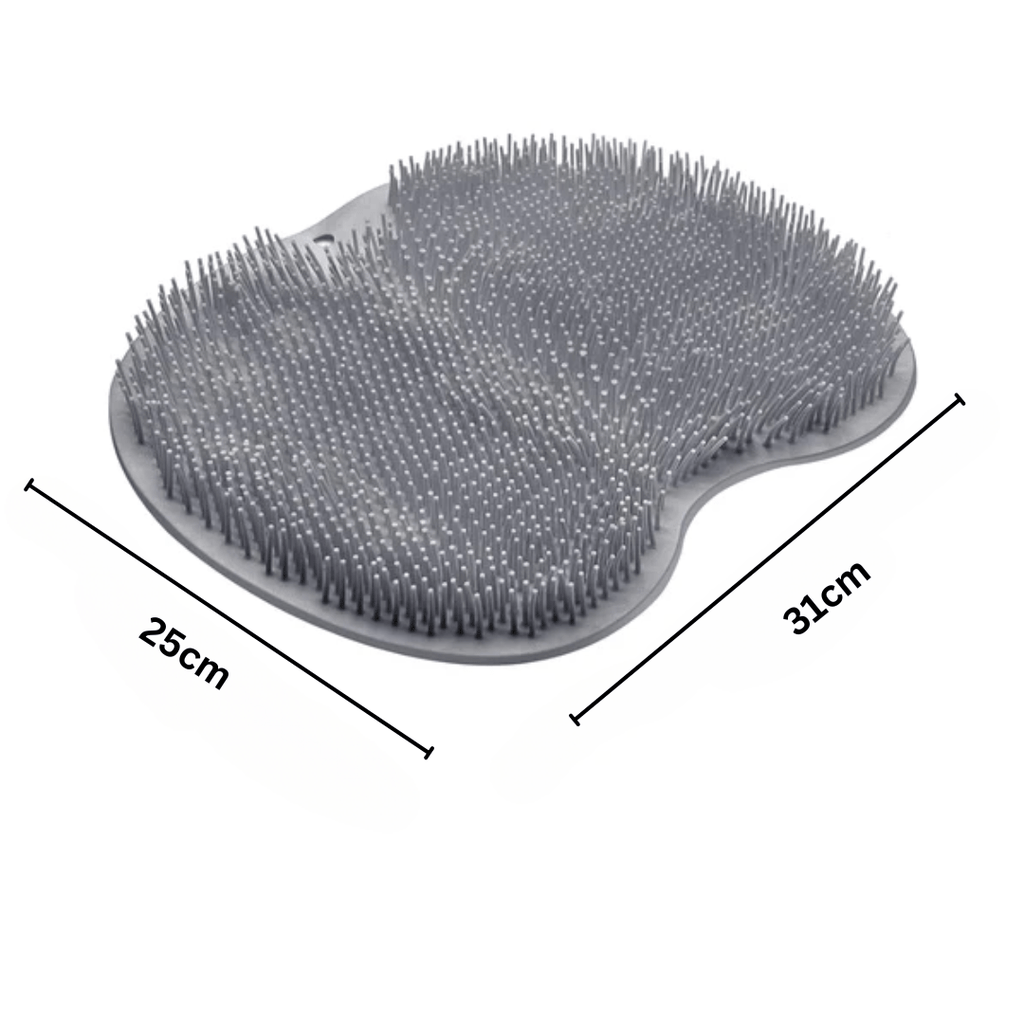 Shower Foot Scrubber Mat with Back Massagers