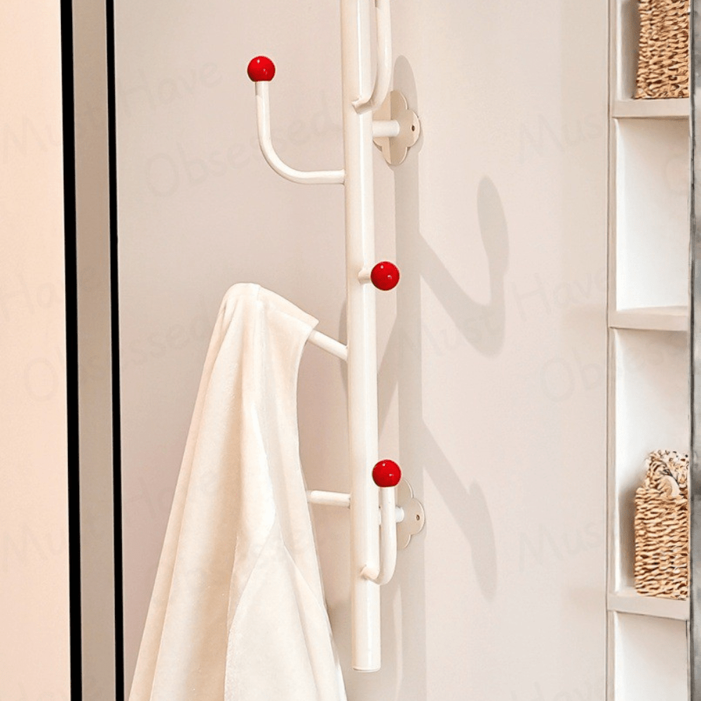 Heavy-Duty Carbon Steel Wall Hook Rack with Extended Hangers