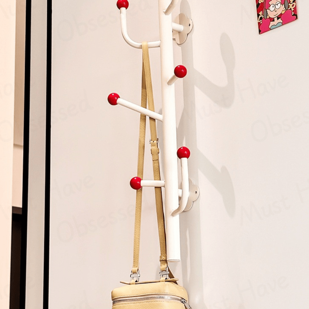 Heavy-Duty Carbon Steel Wall Hook Rack with Extended Hangers