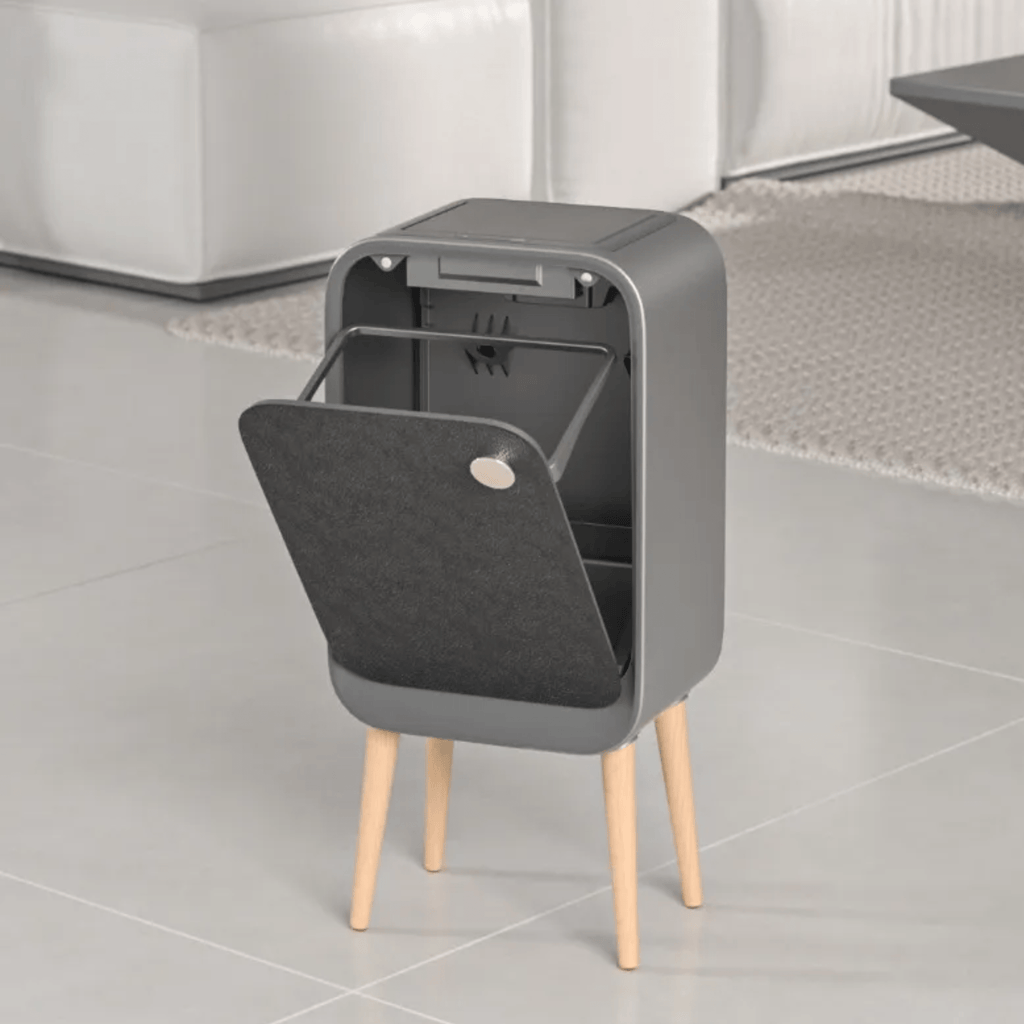 Elegance Touch Free Sensor Trash Can With Wooden Legs(20L)