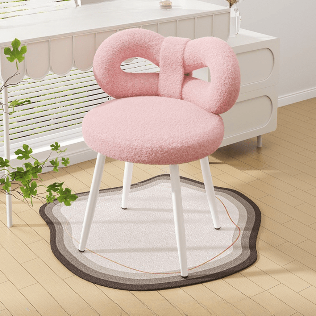 Multipurpose Soft Padded Chair with Bow Backrest