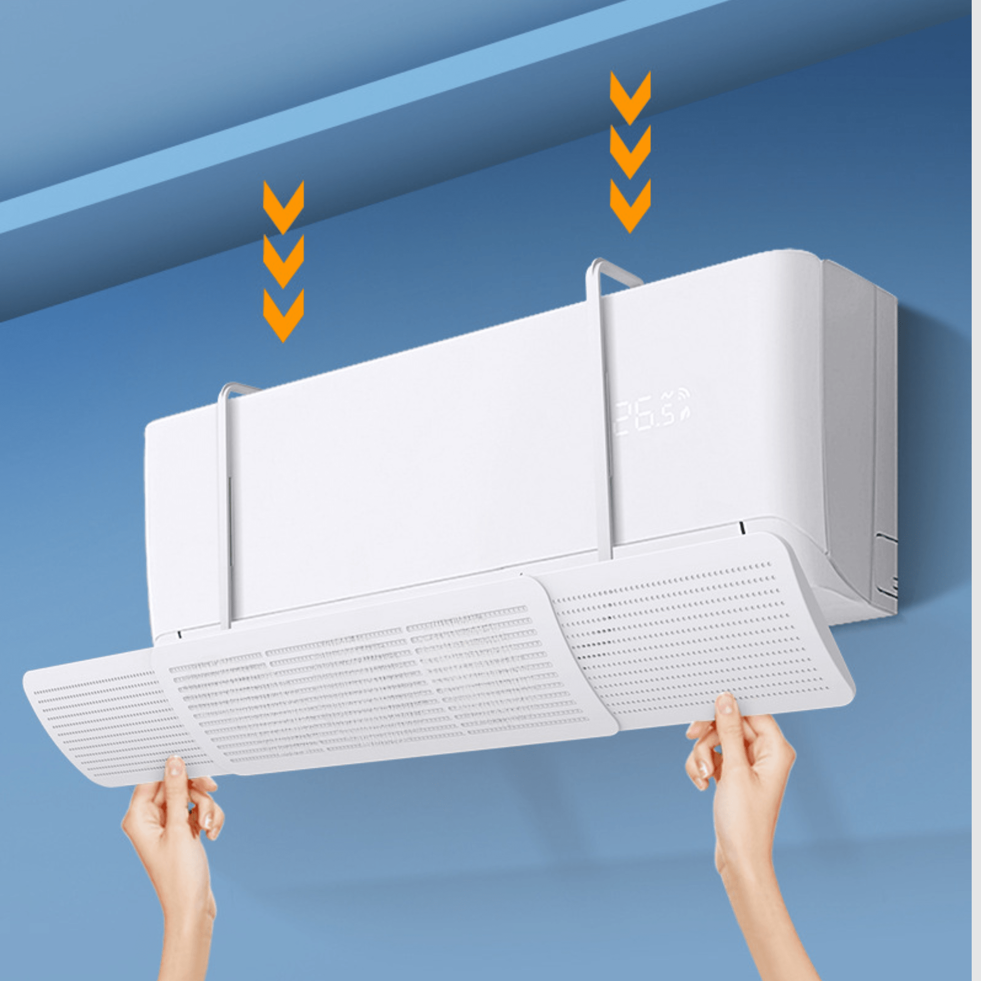 Plastic Adjustable Airflow Deflector for Wall-Mounted Air Conditioners