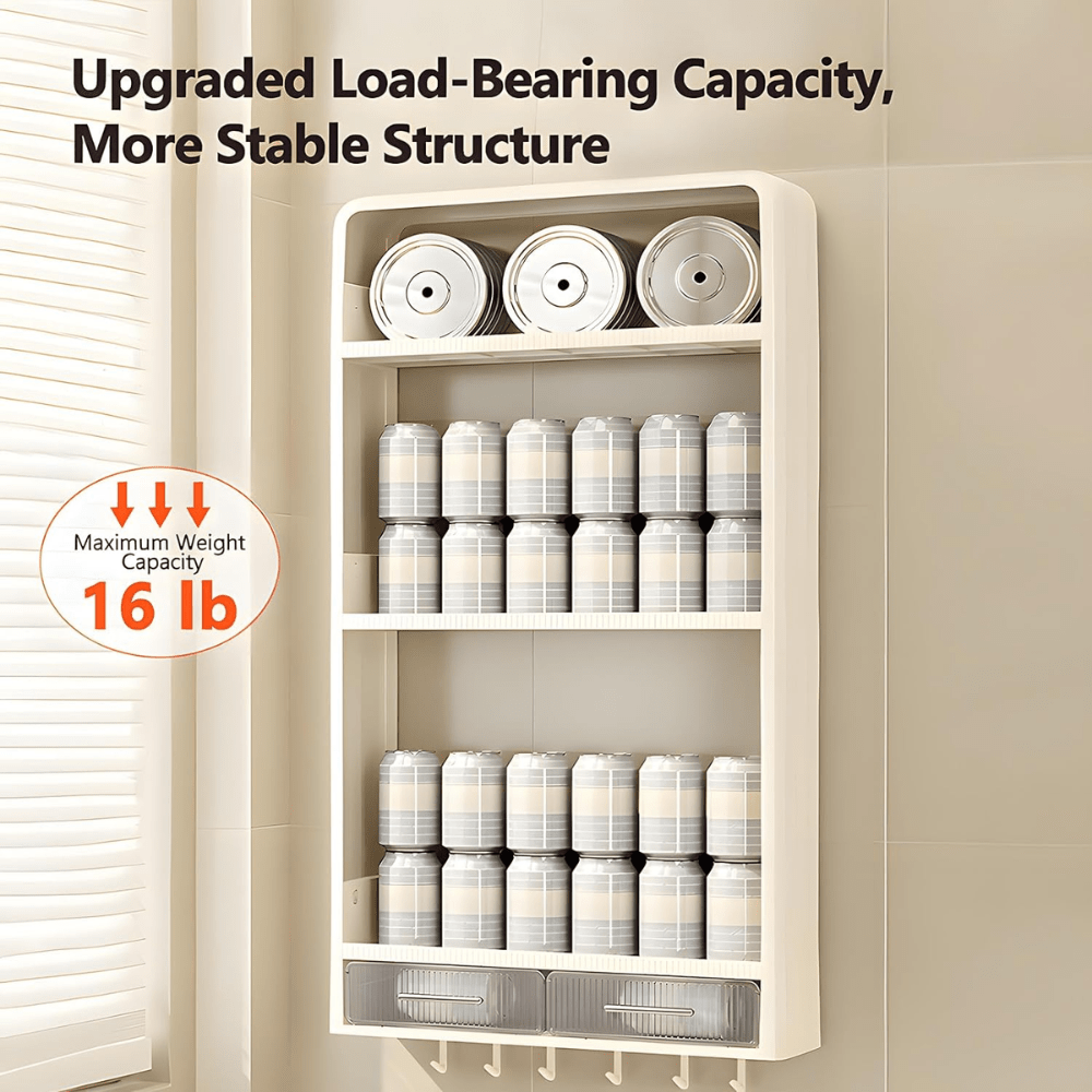 Multi-Layer Wall-Mounted Storage Shelves
