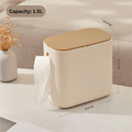Two-in-One Tissue Holder with Trash Bin