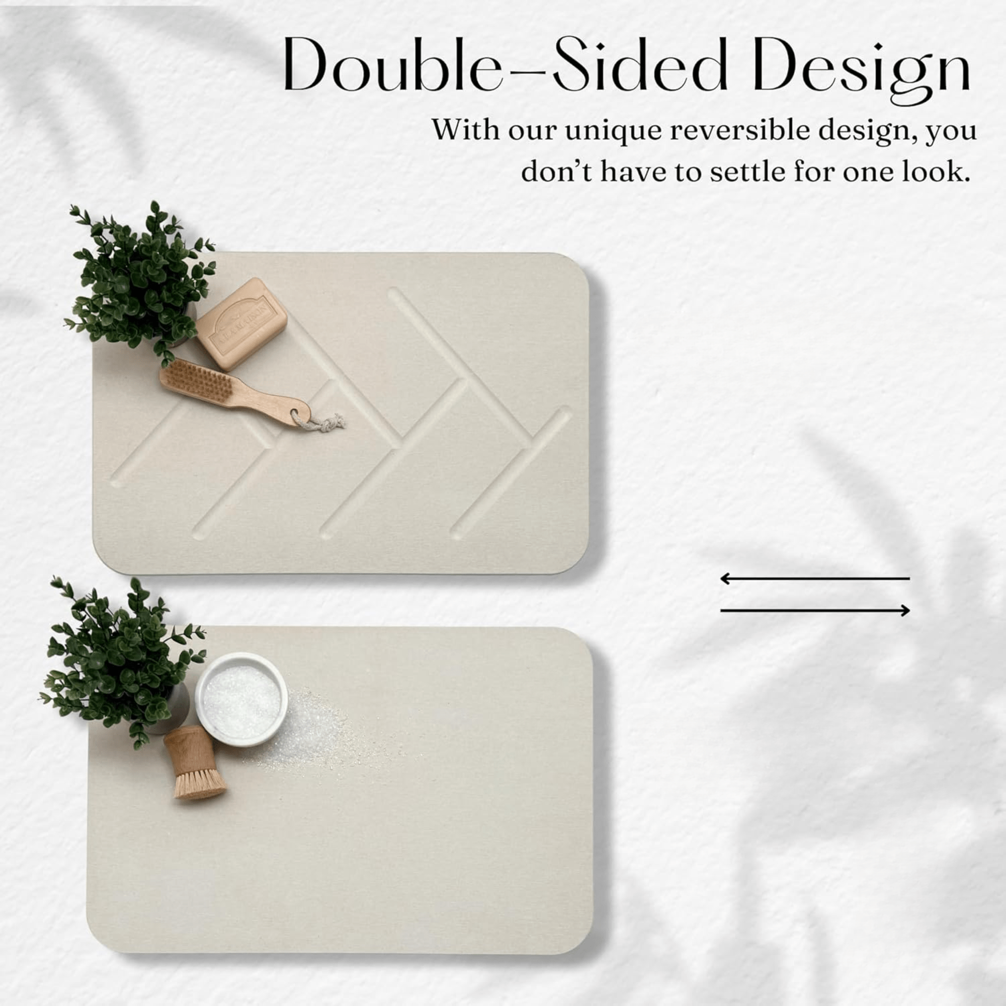 Multi-functional Double-Sided Diatomaceous Earth Quick-Dry Stone Bath Mat