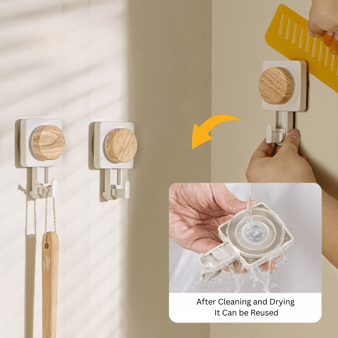Multi-Purpose Load-Bearing Punch-Free Rotating Wall Hooks