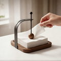 Modern Wooden Tissue Holder for Dining and Kitchen