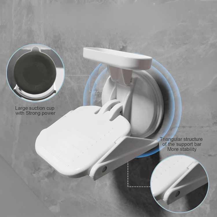 Multi-Purpose Non-Slip Shower Foot Rest with Powerful Suction Cup 