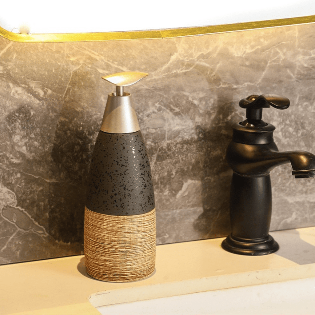 European Style Ceramic Refillable Liquid Dispenser with Elegant Pump(400ml)