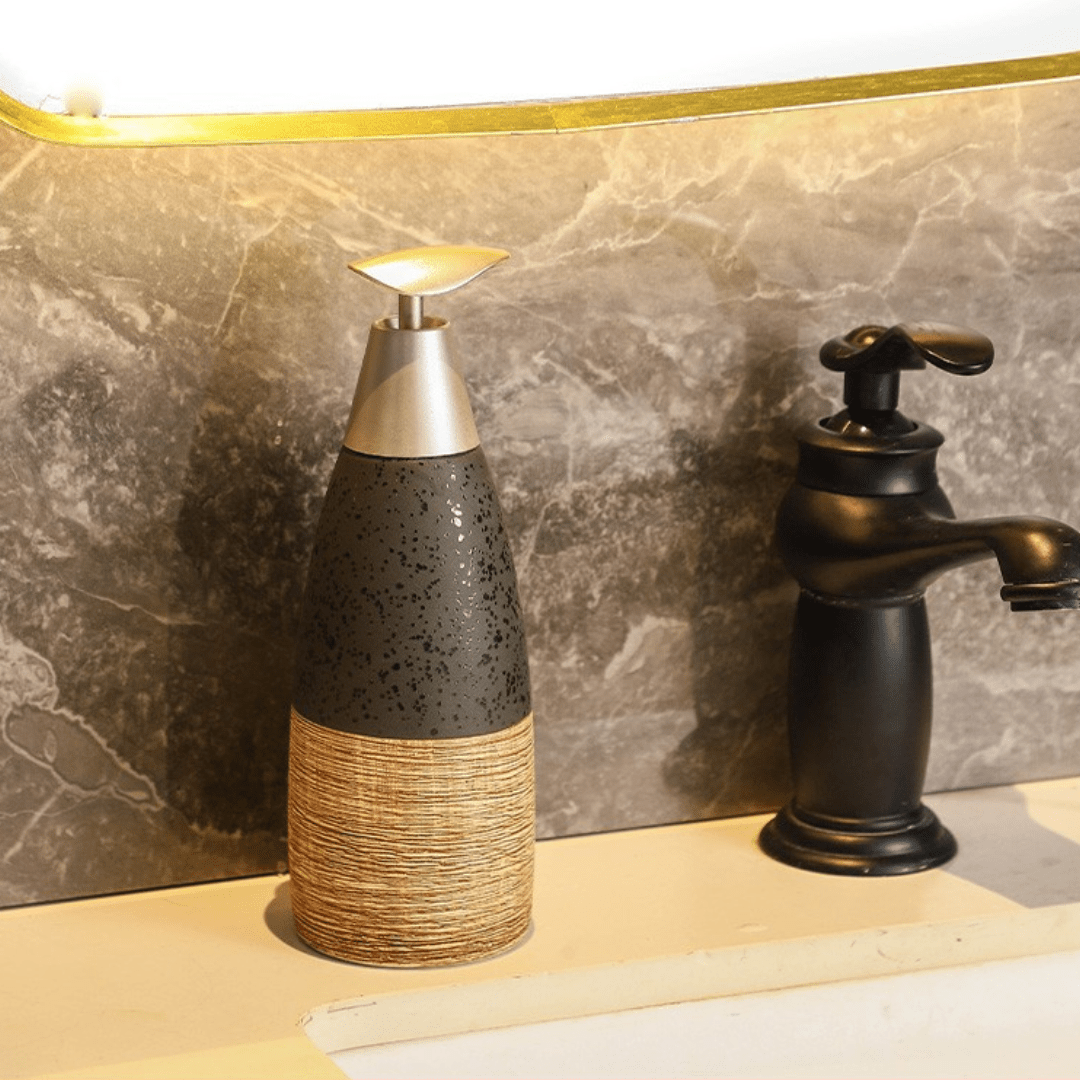 European Style Ceramic Refillable Liquid Dispenser with Elegant Pump(400ml)