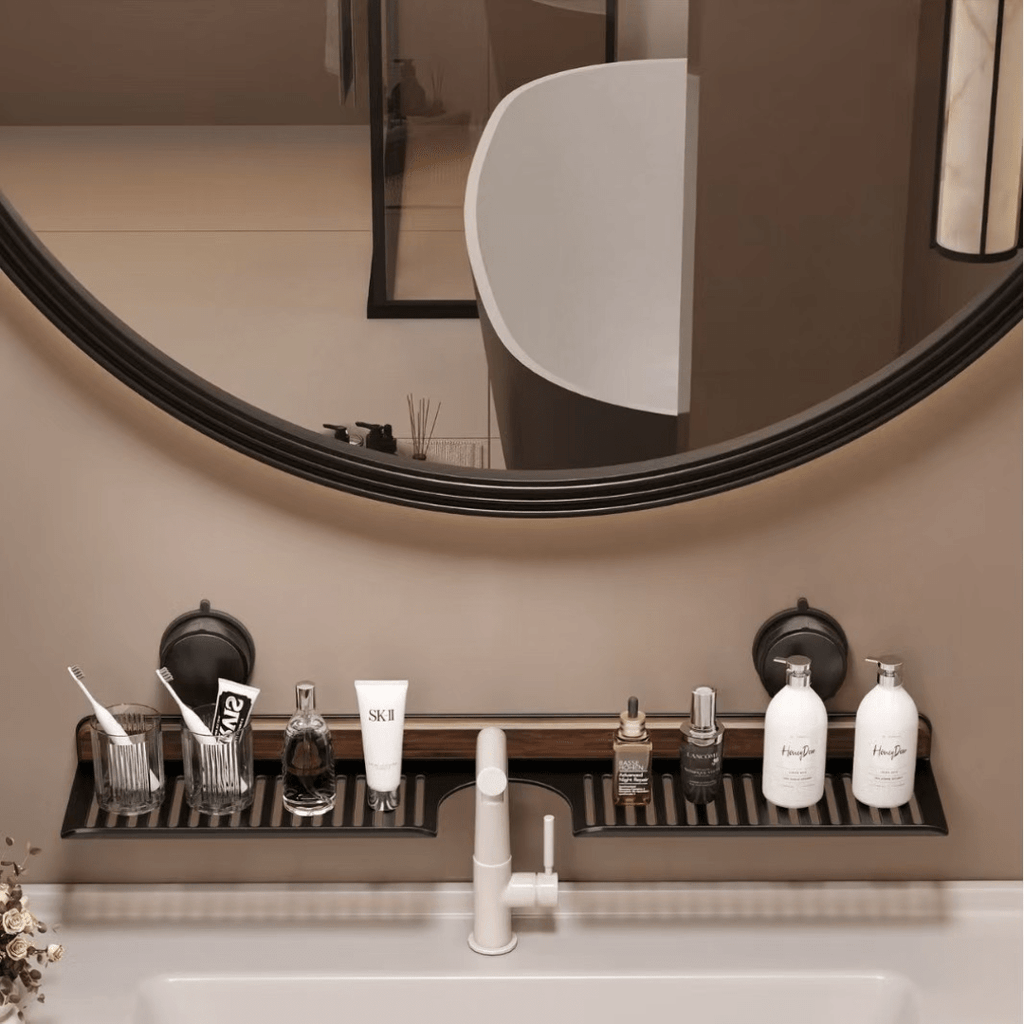 Punch-Free with Suction Cup Bathroom Storage Rack(60cm)