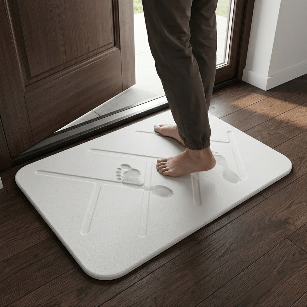 Multi-functional Double-Sided Diatomaceous Earth Quick-Dry Stone Bath Mat