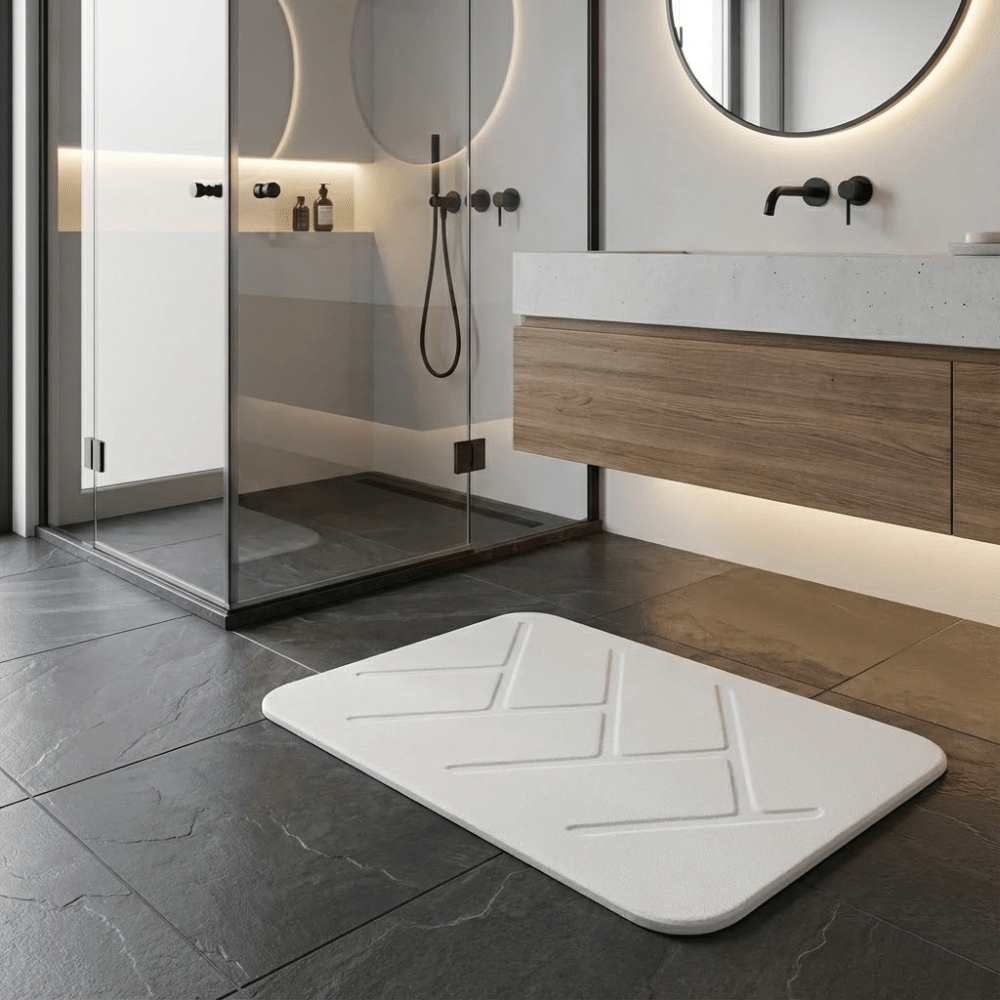 Multi-functional Double-Sided Diatomaceous Earth Quick-Dry Stone Bath Mat