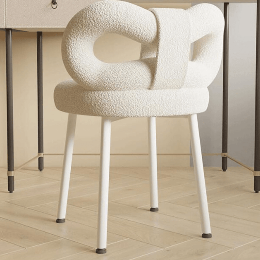 Multipurpose Soft Padded Chair with Bow Backrest