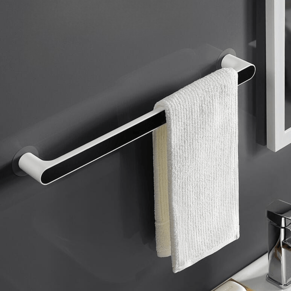 Multipurpose Wall-Mounted Drill Free Plastic Towel Rack (46cm)