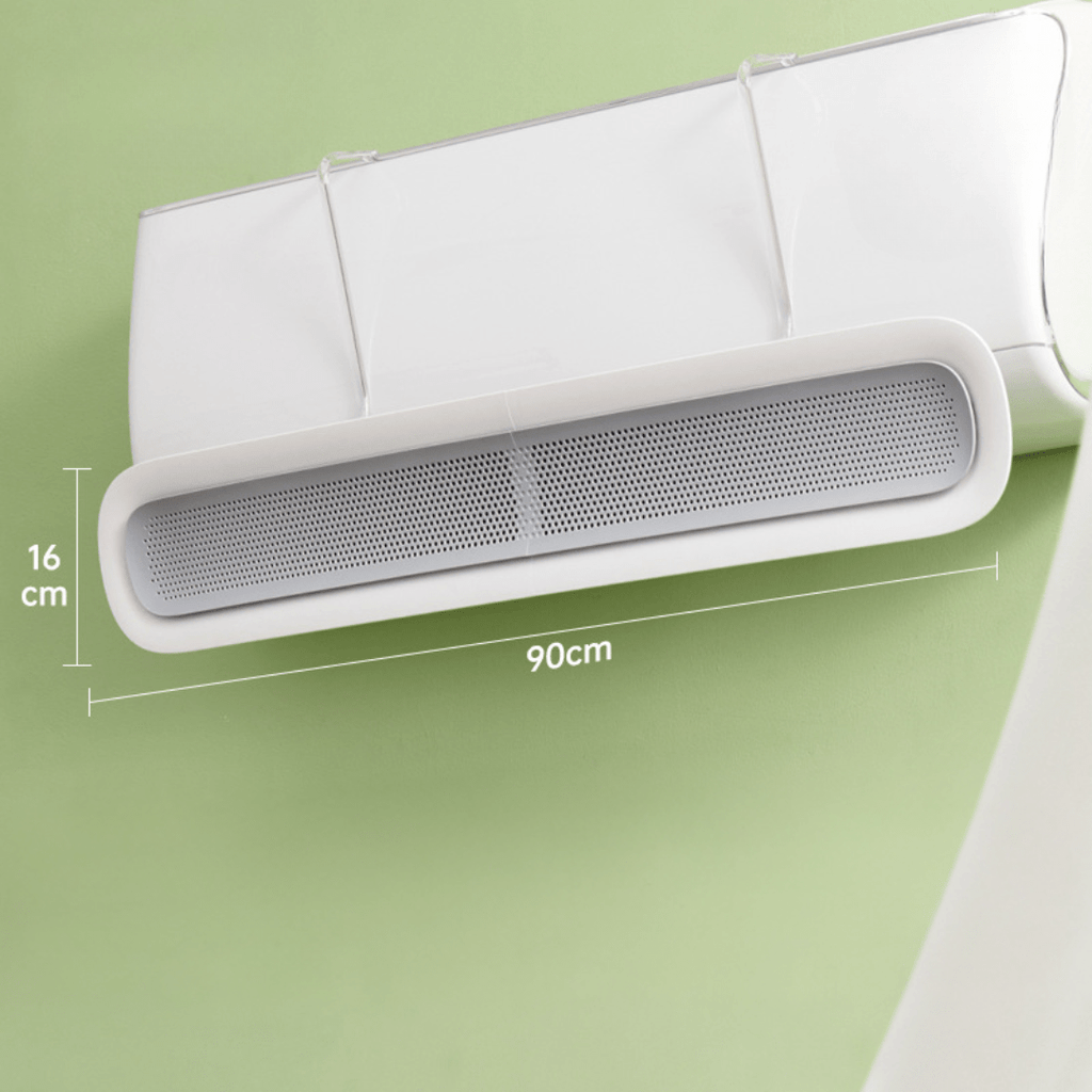 Wall-Mounted Air Conditioner Wind Deflector With Adjustable Wings