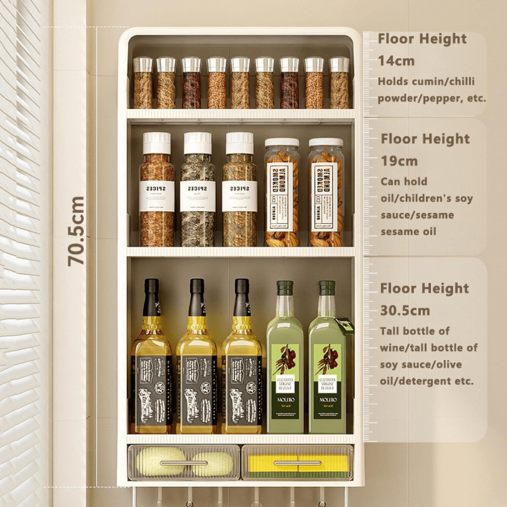 Multi-Layer Wall-Mounted Storage Shelves