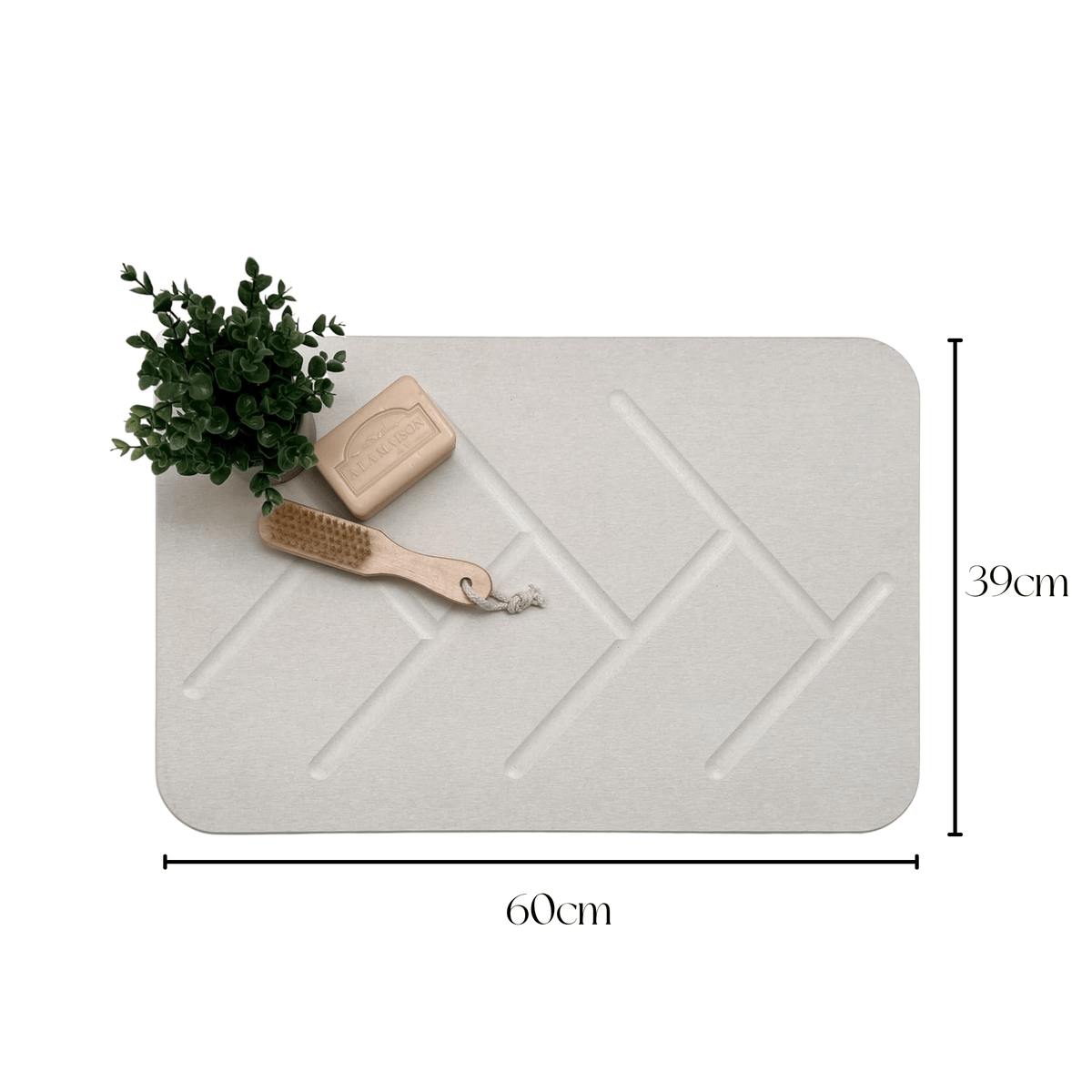 Multi-functional Double-Sided Diatomaceous Earth Quick-Dry Stone Bath Mat