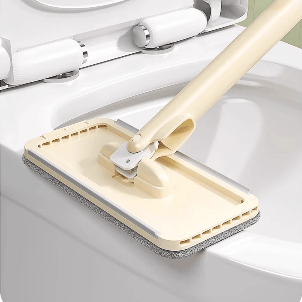 Multi-Functional Hands-Free Flat Mop with Disposable Towel Clip