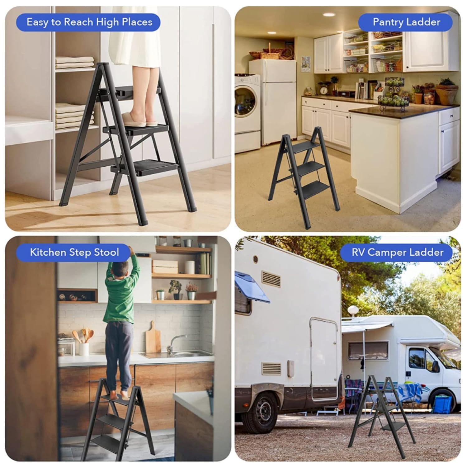 Safe Step Lightweight Folding Ladder