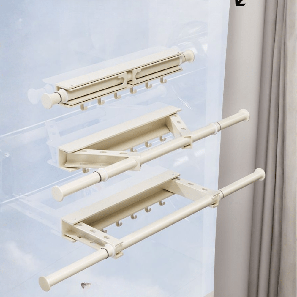 Luxury Telescopic Wall-Mounted Folding Clothes Drying Rack