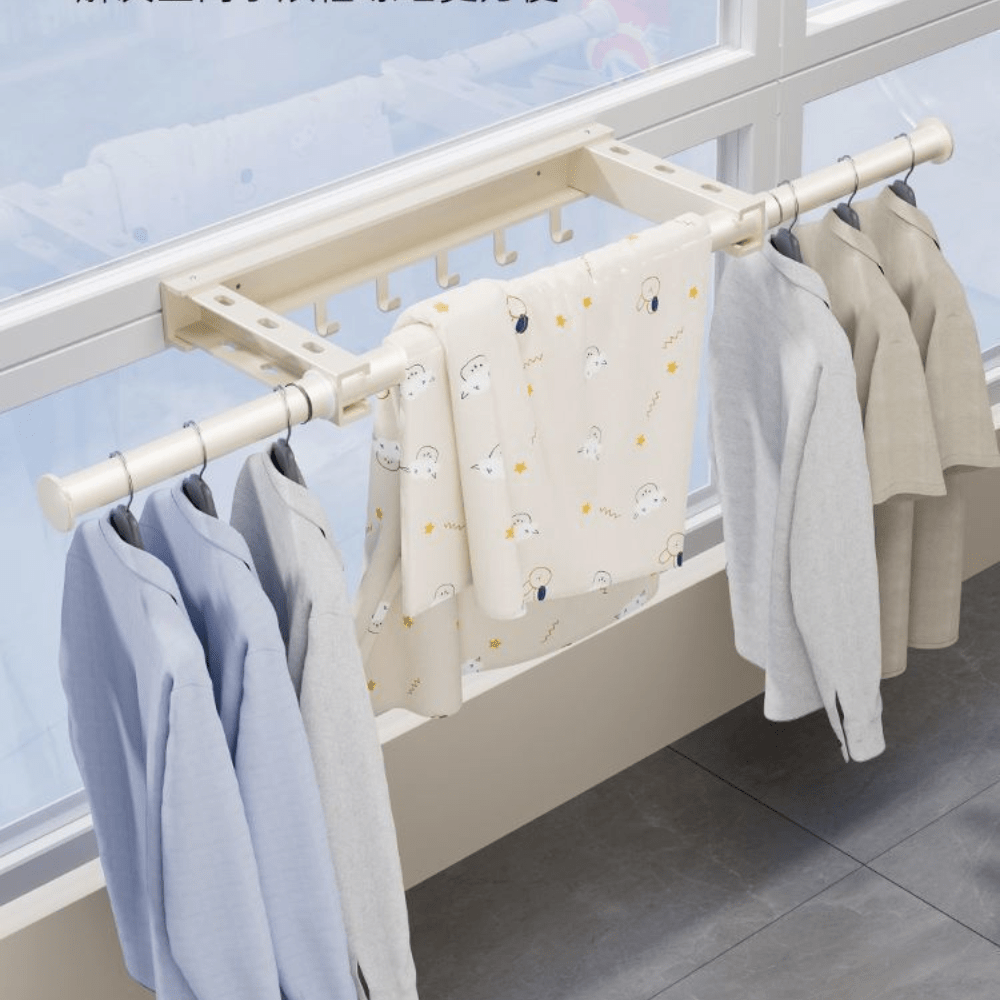 Luxury Telescopic Wall-Mounted Folding Clothes Drying Rack