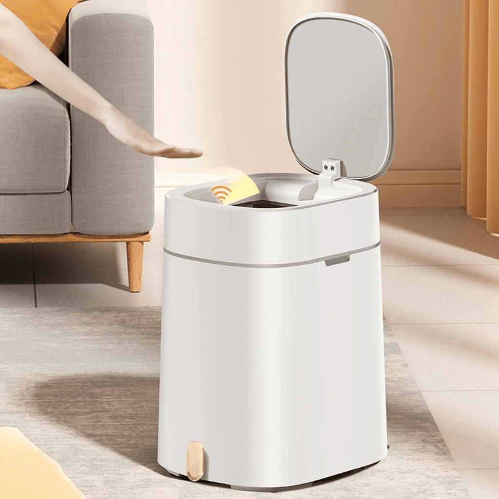 Smart Induction Sterilizing Trash Can with Automatic Lid(16L)