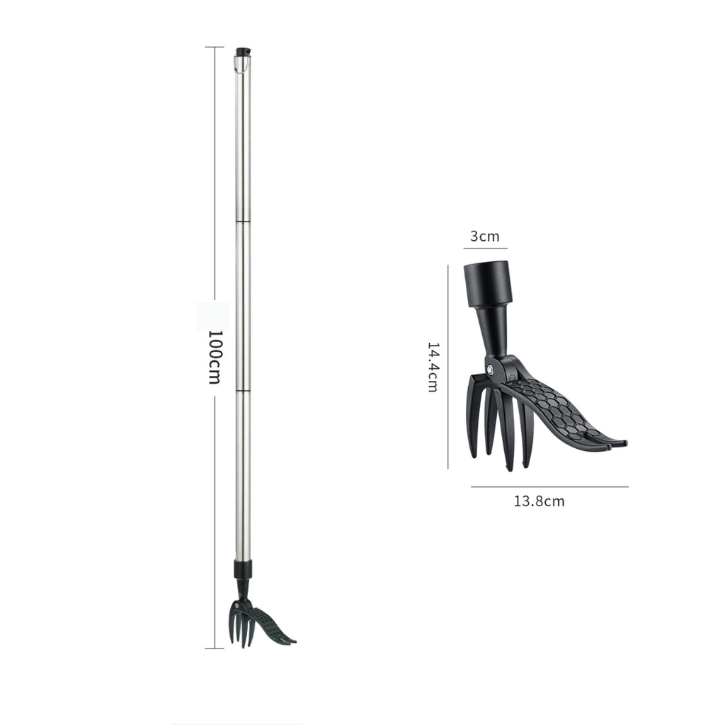 4-Claw Aluminum Manual Grass Remover Tool