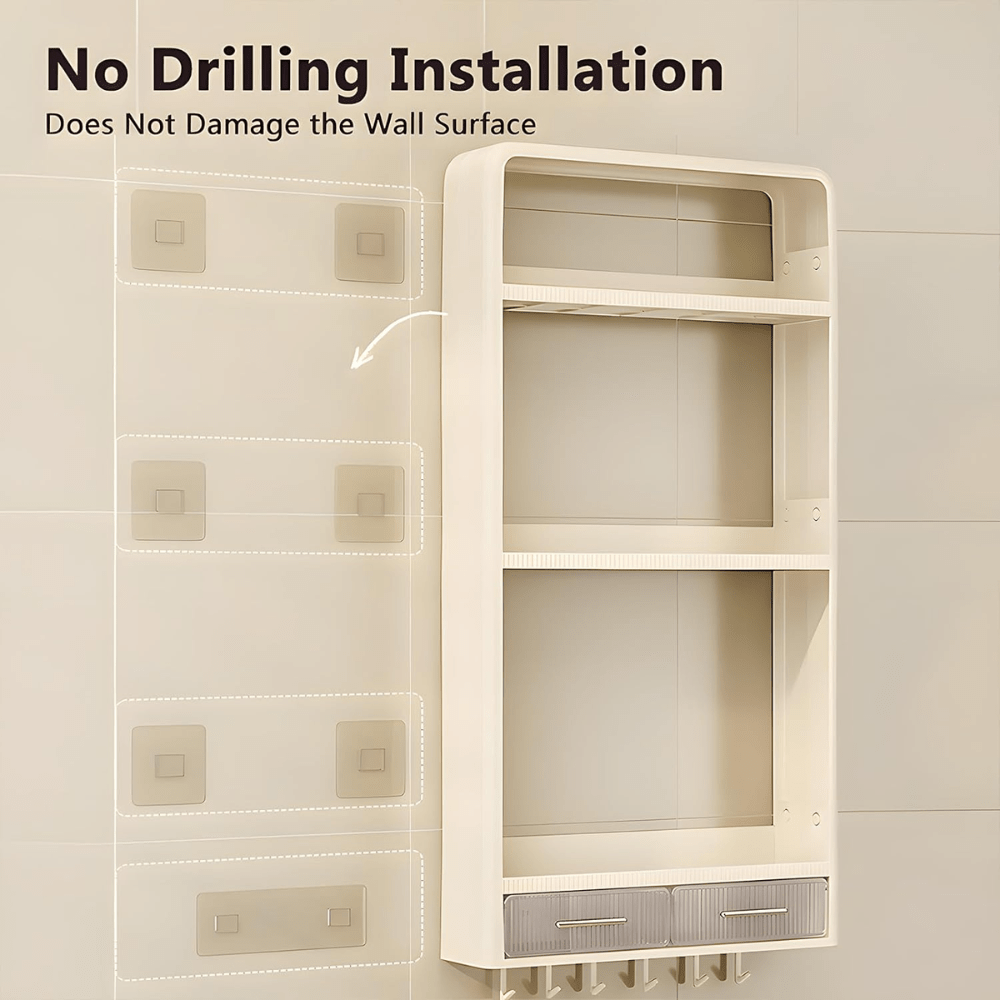 Multi-Layer Wall-Mounted Storage Shelves
