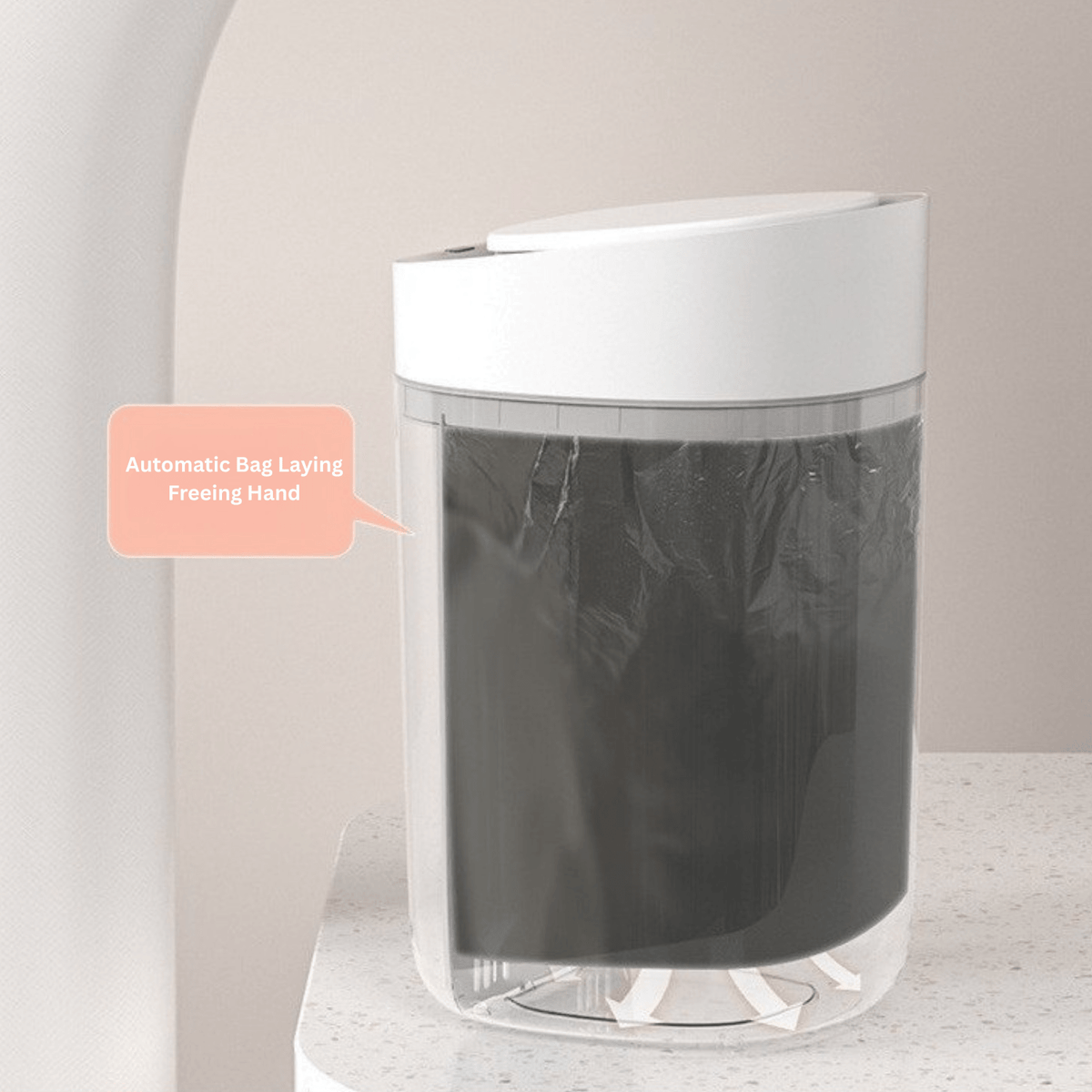 Smart Automatic Sensor Space-Saving Slim Trash Can