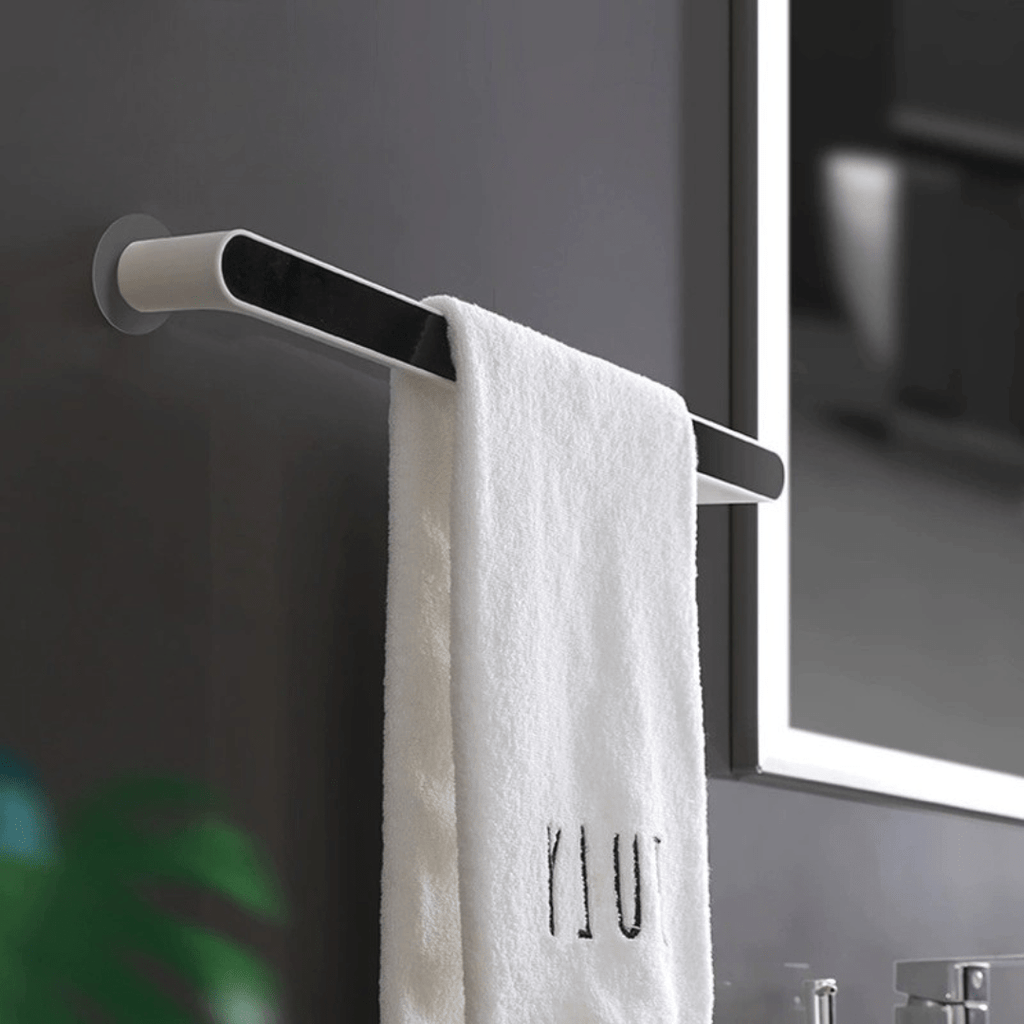 Multipurpose Wall-Mounted Drill Free Plastic Towel Rack (46cm)