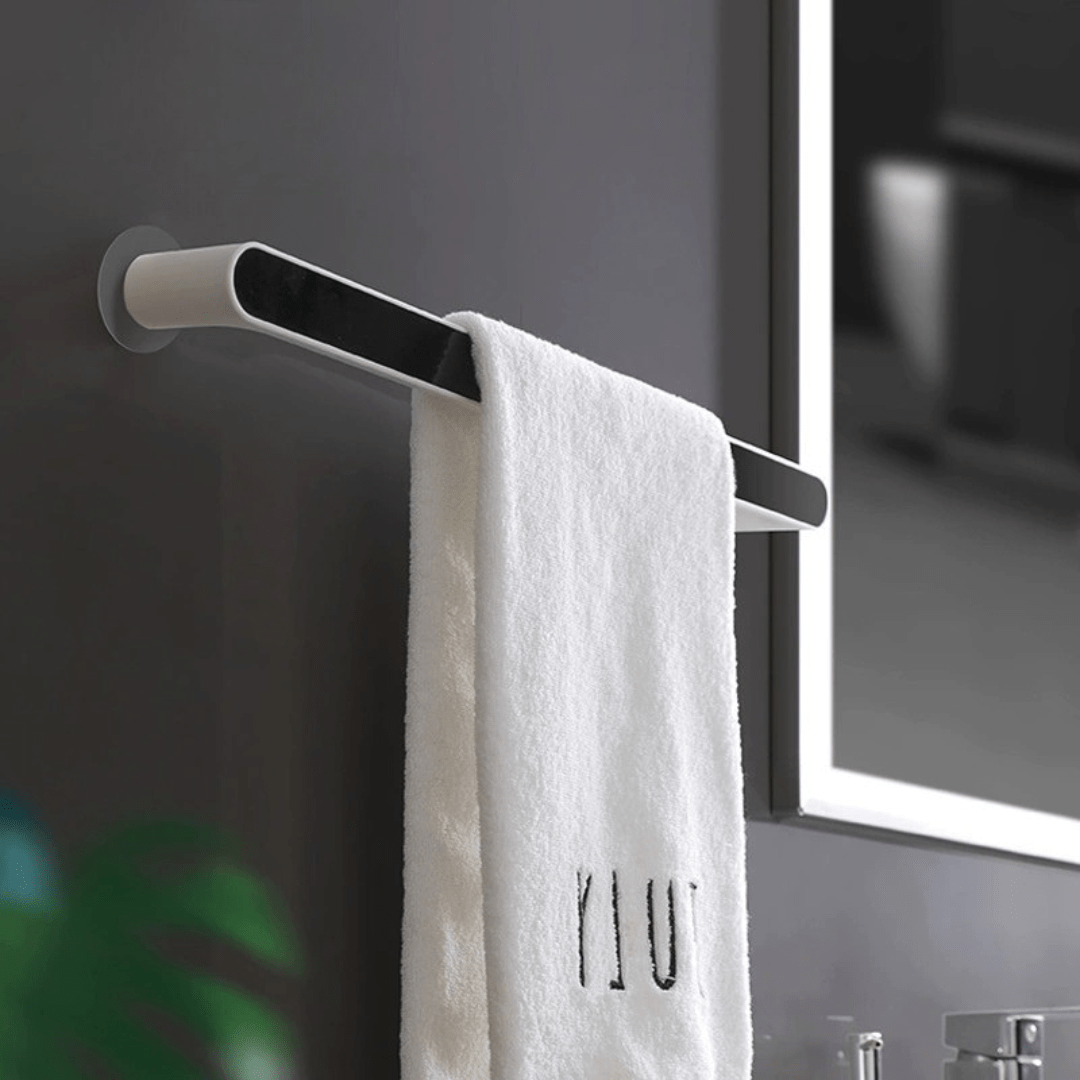Multipurpose Wall-Mounted Drill Free Plastic Towel Rack (46cm)