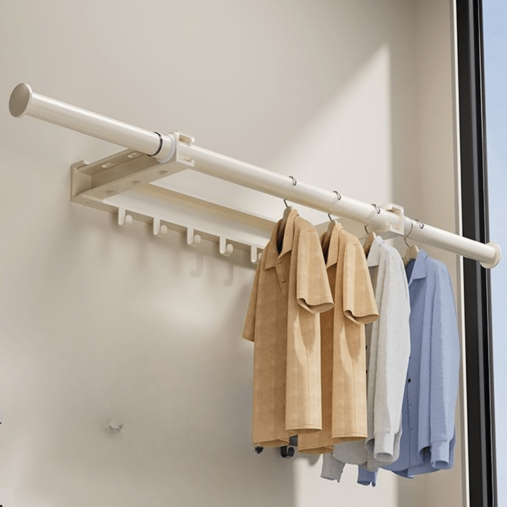 Luxury Telescopic Wall-Mounted Folding Clothes Drying Rack
