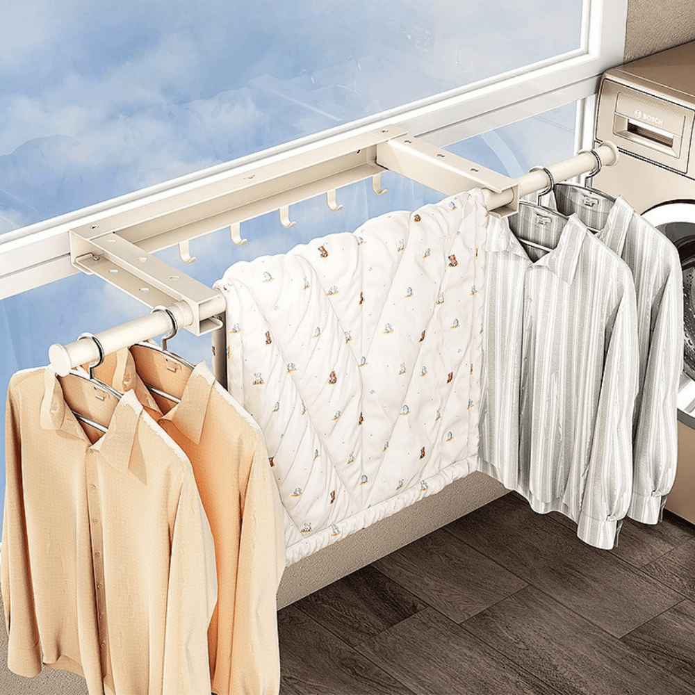 Luxury Telescopic Wall-Mounted Folding Clothes Drying Rack
