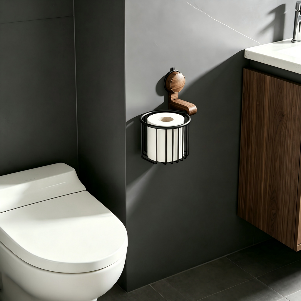 Toilet Paper Holder with Suction Cup