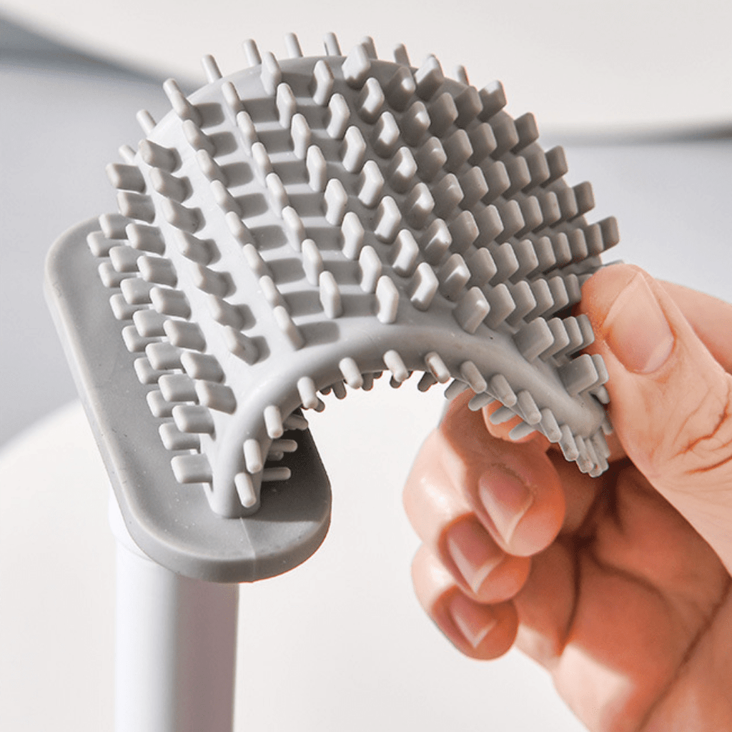 Space-Saving Compact Toilet Brush with Holder