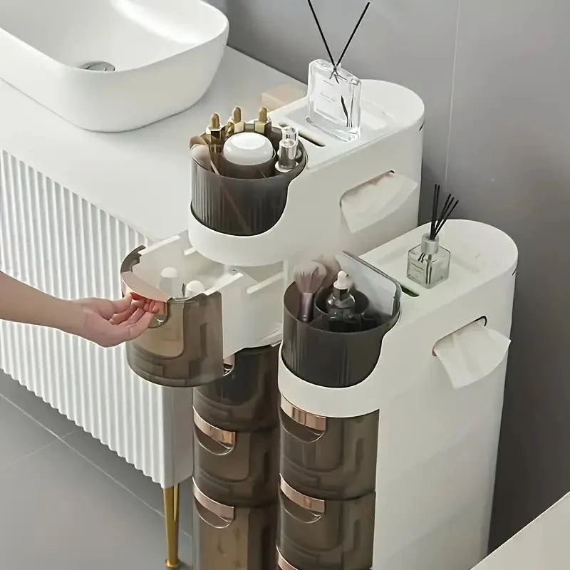 Multi-Purpose Slim Design Rolling Storage Cart