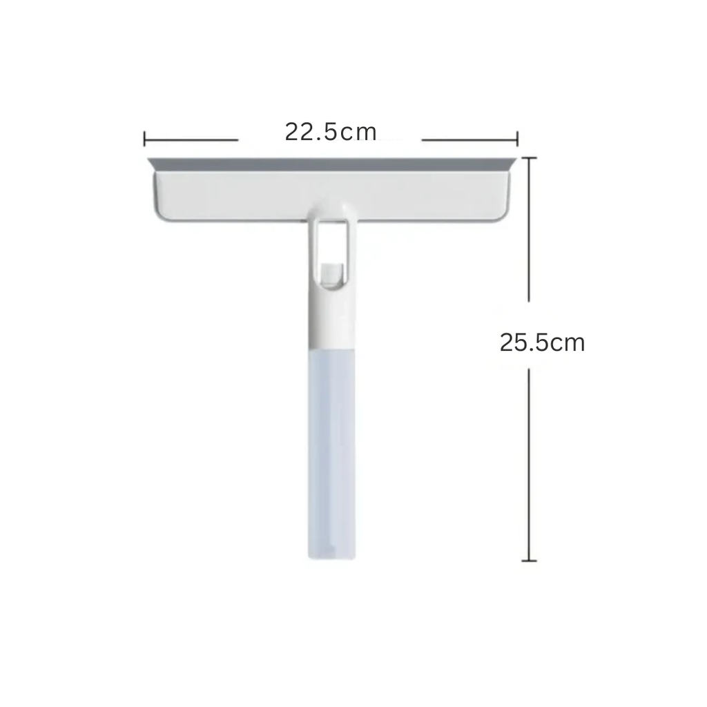 Multi-Purpose Window Cleaning Wiper with Spray & Scraper